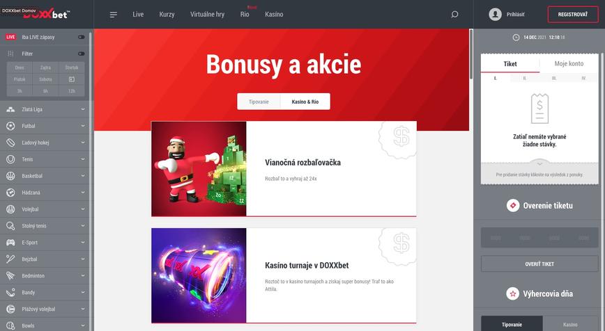 DOXXbet Vstupný Bonus